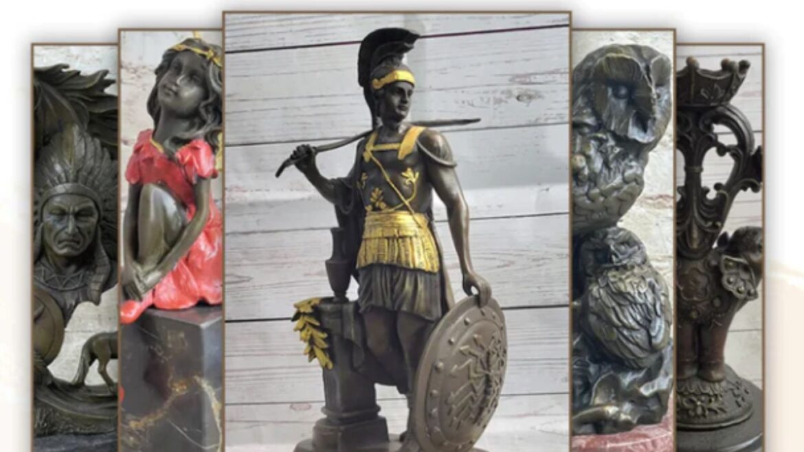 16" Western Europe Art Deco Sculpture Animal Lion Family Bronze Copper Statue